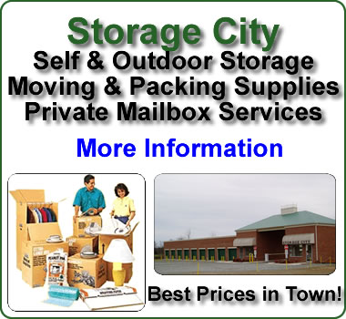 Storage City mini storage center.  Residential and commercial storage and boat and rv parking.  